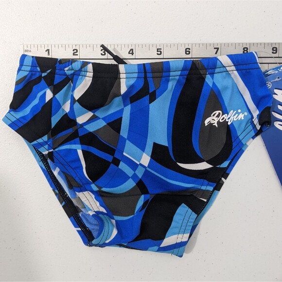 NWT Dolfin 22 Boys Briefs Racer Competitive Chloroban Swim Bottoms New Toddler - Picture 6 of 7